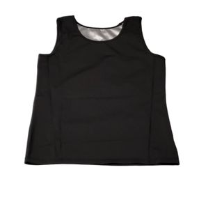 Mens Workout Sweat Shaper Sauna Vest, black, XL